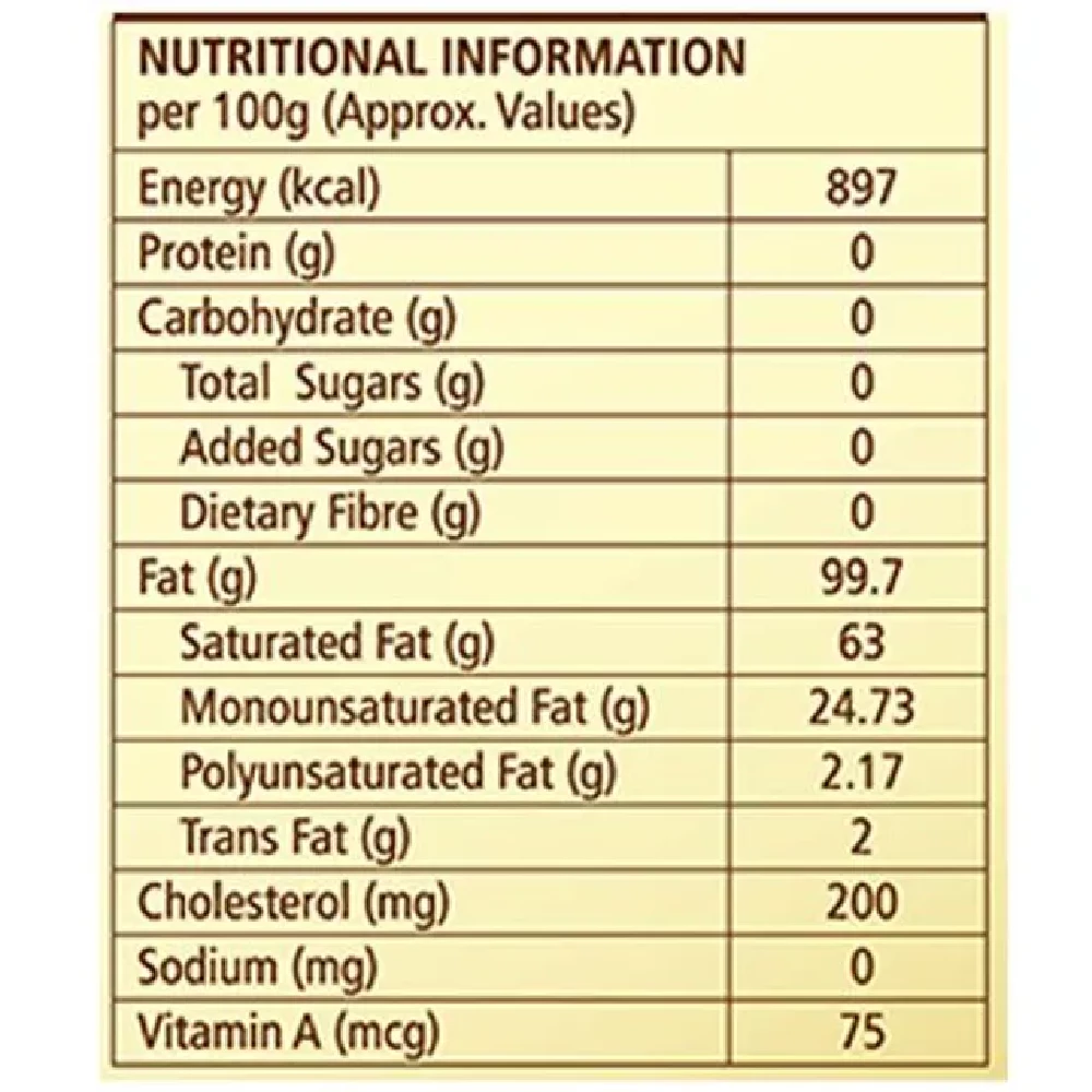 Dabur 100percent Pure Cow Ghee, 1 L Box-4.webp